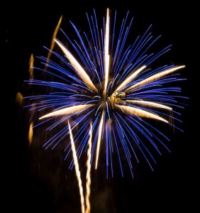 Feuerwerk im Salzlandkreis