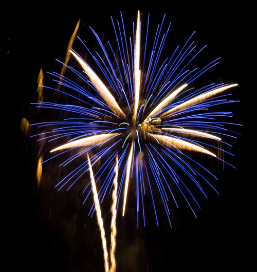 Feuerwerk im Salzlandkreis