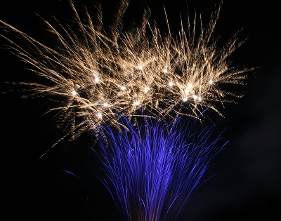 Feuerwerk in Nordhausen in Thüringen